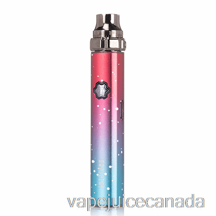 Vape Disposable Canada DAZZLEAF SQUARii Top Twist 510 Battery Coral Pink / Blue Splatter